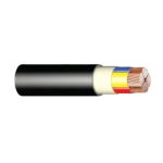 كابل منخفض الجهد XLPE PVC مقاس 4×70 بالمتر جهد 600 1000 فولت لون أسود